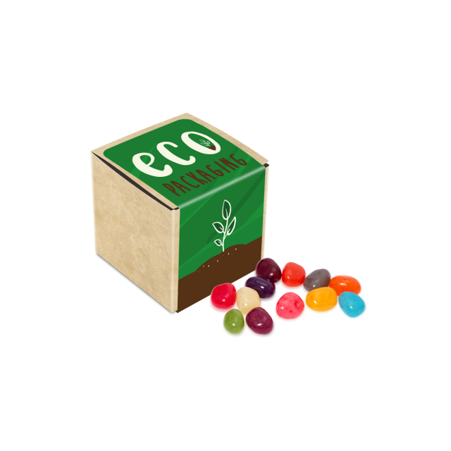 Eco Range – Eco Kraft Cube – Jelly Bean Factory® – 50g