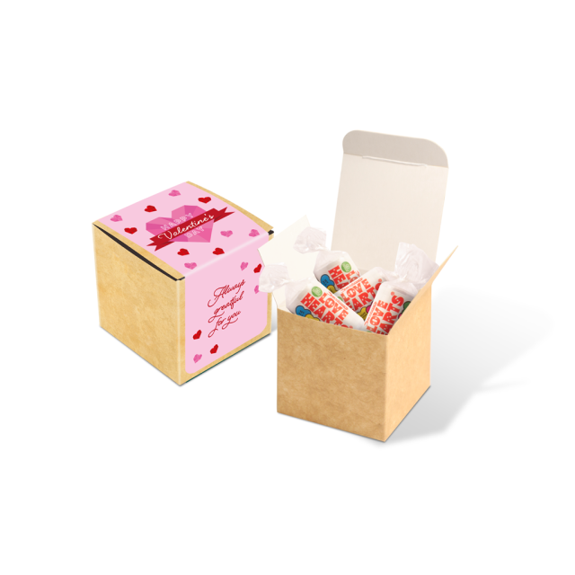 Valentines 24 – Eco Kraft Cube – Love Hearts®